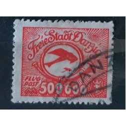 Briefmarke Frei Stadt Danzig, 500 000 M, Mi.177, Used/#