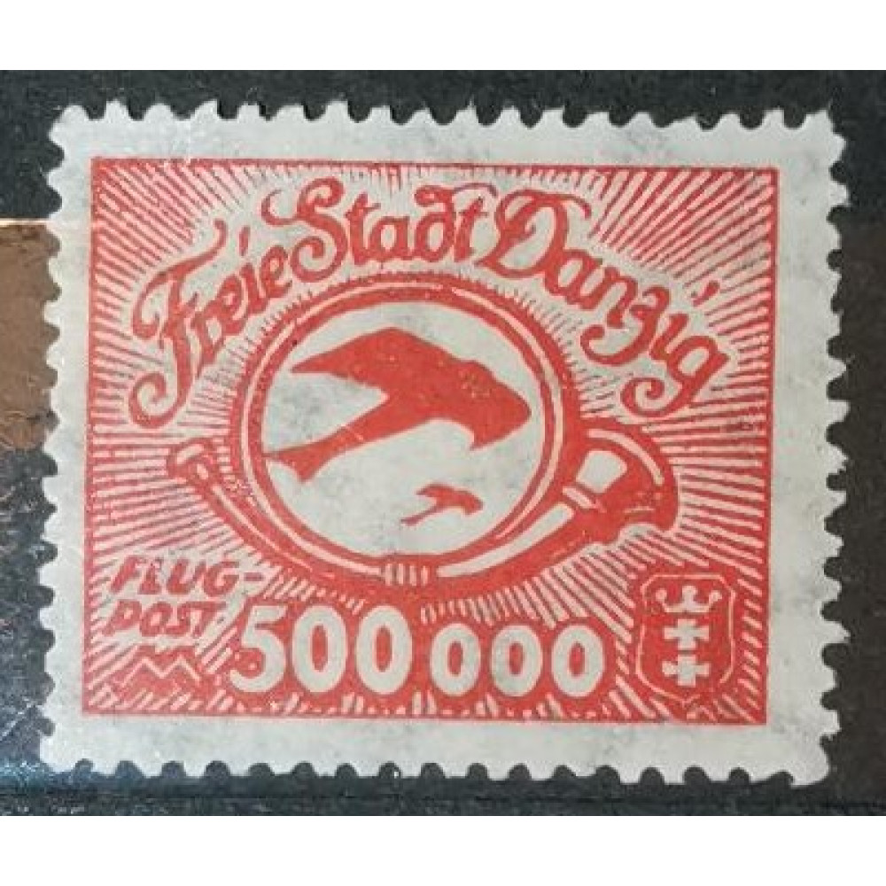 Briefmarke Frei Stadt Danzig, 500 000 M, Mi.178, MH*