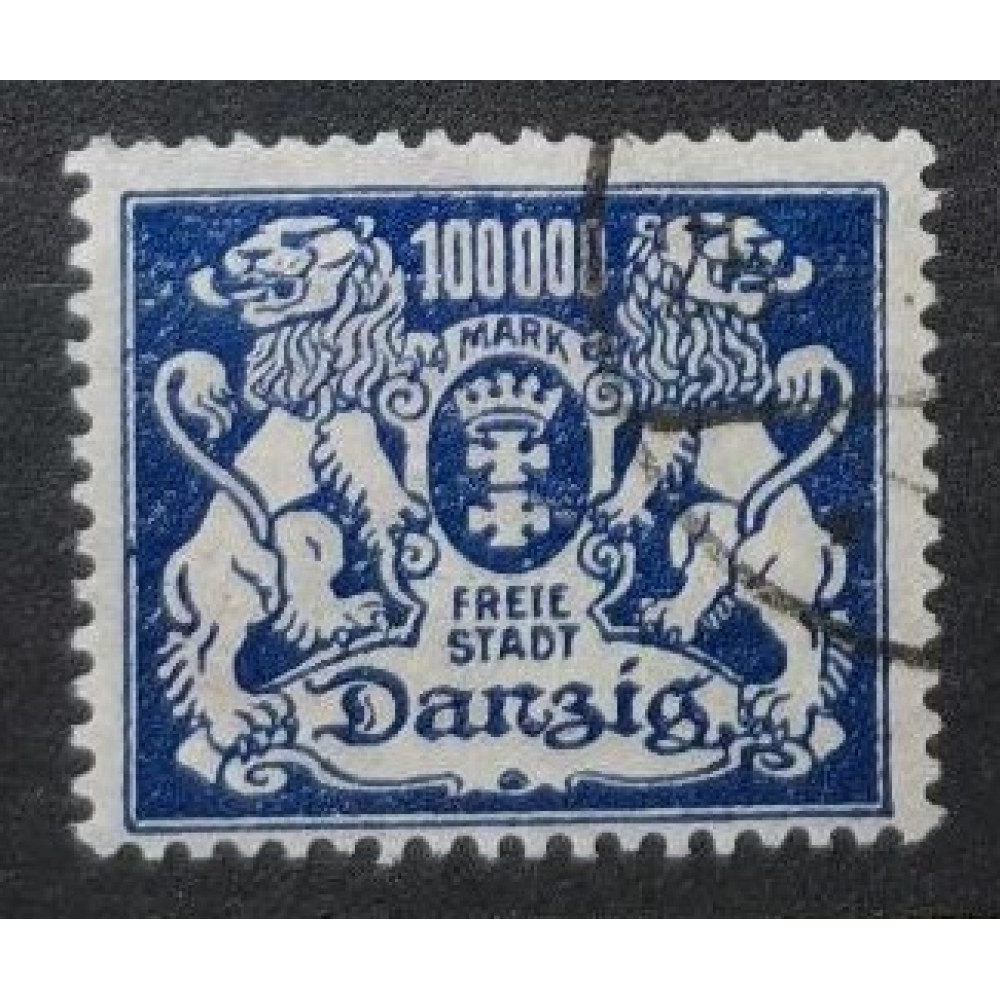 Stamp Danzig, 100 000 M, Mi.155, Used/#