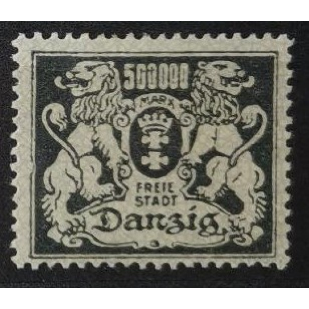 Stamp Danzig, 500 000 M, Mi.157, MH*