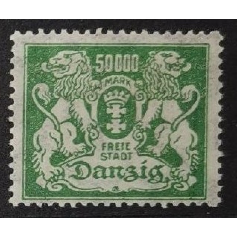 Stamp Danzig, 50 000 M, Mi.154, MH*