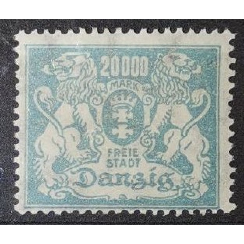 Stamp Danzig, 20 000, Mi.153, MH*