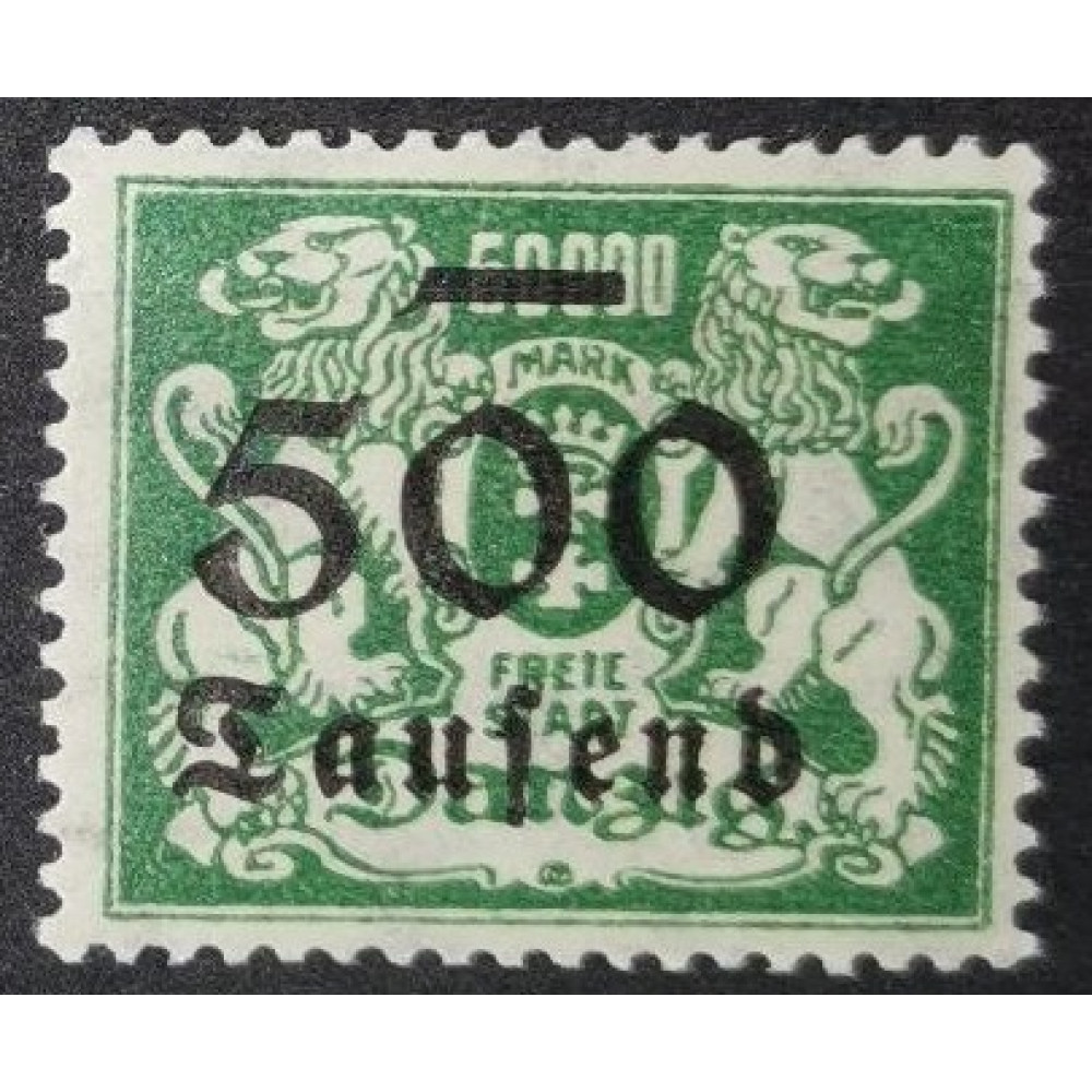 Známka Danzig, 500 000 M, Mi.162*