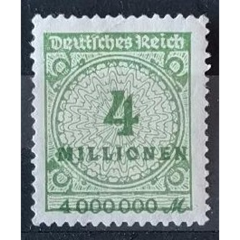 Briefmarke Deutsches Reich, 4Mi.Mk., Mi.316, MH*