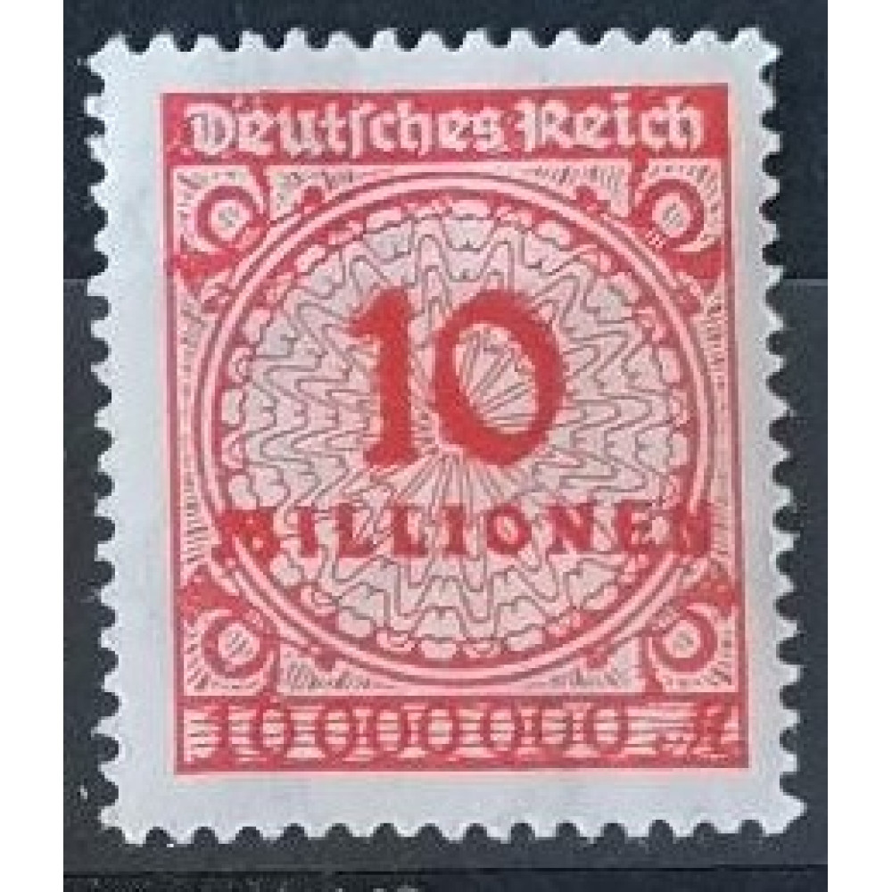 Selo Reich Alemão, 10Mi.Mk., Mi.318, MH*