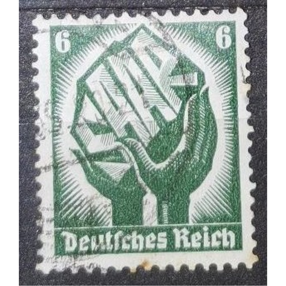 Sello Imperio Alemán (Deutsches Reich), 6Pfg., Mi.544, Usado/#