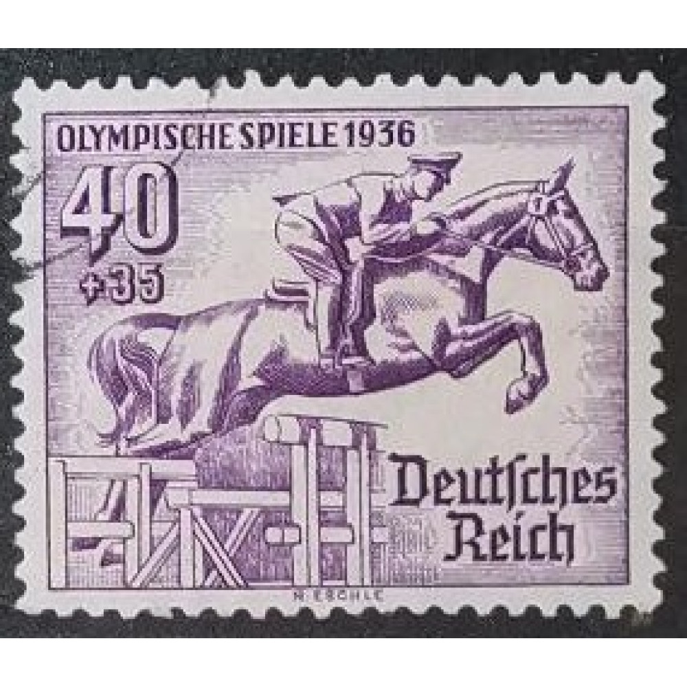 Briefmarke Deutsches Reich, 40+35 Pfg., Mi.616, Used/#