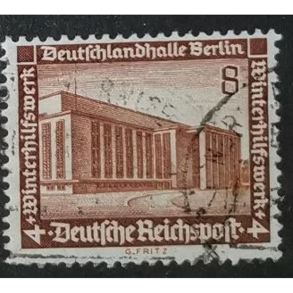 Sello Imperio Alemán (Deutsches Reich), 8+4 Pfg., Mi.638, Usado/#