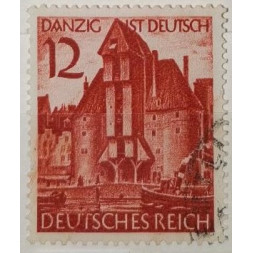Briefmarke Deutsches Reich, 12Pfg., Mi.715, Used/#