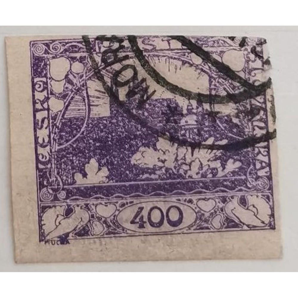 Briefmarke Tschechoslowakie, 400h, Pof.24, Used/#