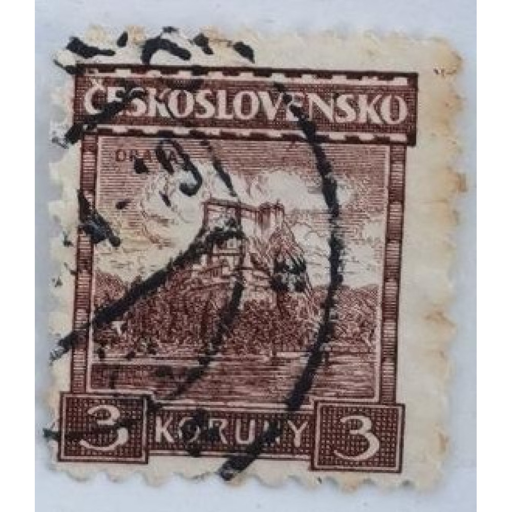 Sello Checoslovaquia, 3 Kč, Pof.224, Usado/#