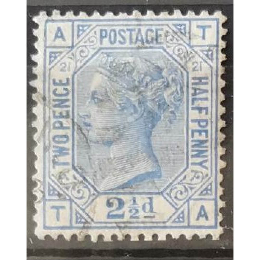 Sello Gran Bretaña, 2½P, Sg.157, Usado/#
