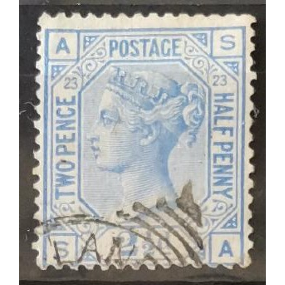 Sello Gran Bretaña, 2½P, Sg.157, Usado/#