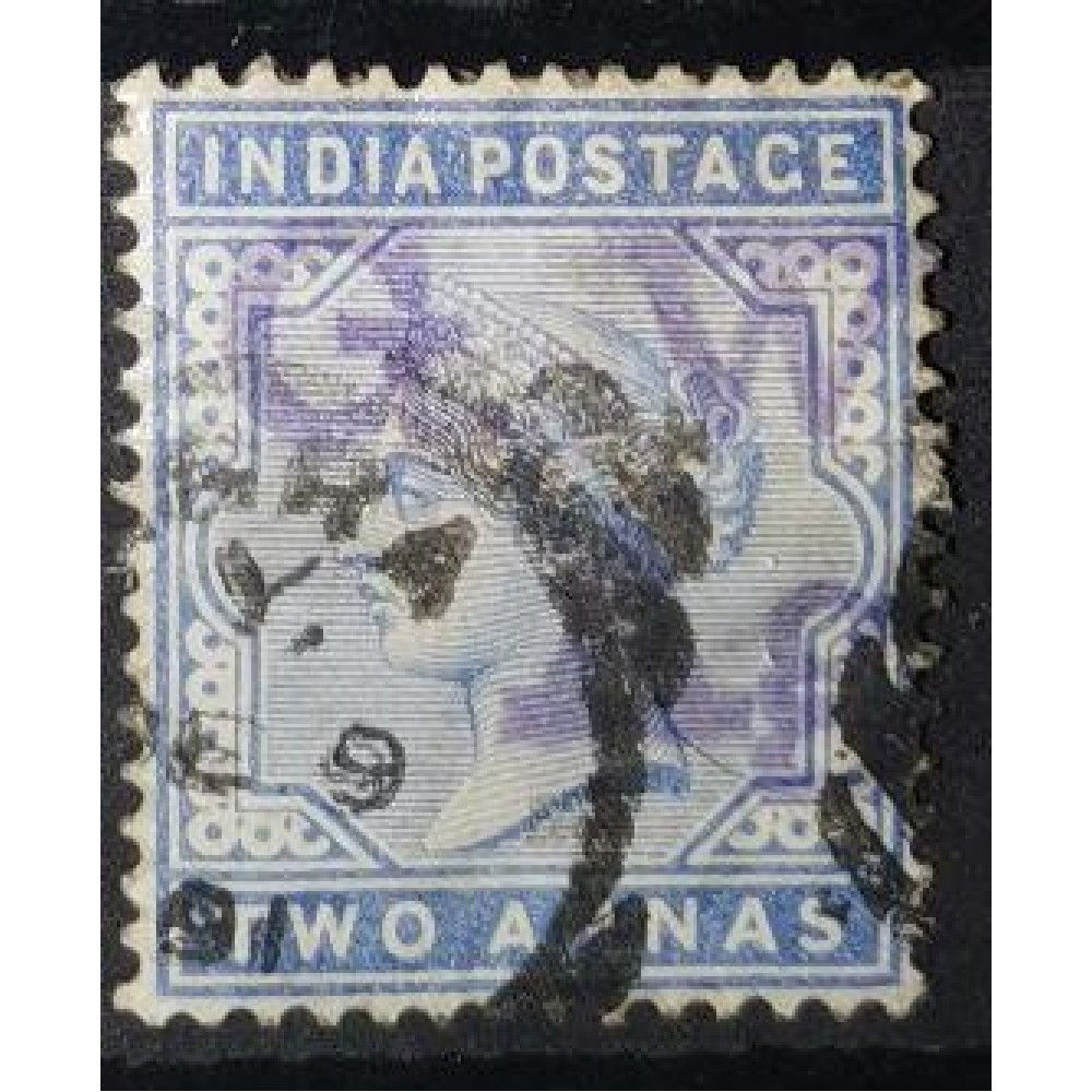 Sello India, 2 Annas, Sg.IN92, Usado/#
