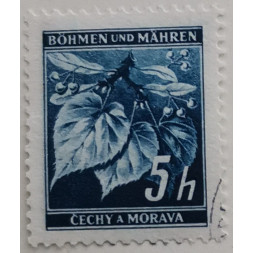 Briefmarke Protektorat Böhmen und Mähren, 5h, Mi.20, Used/#