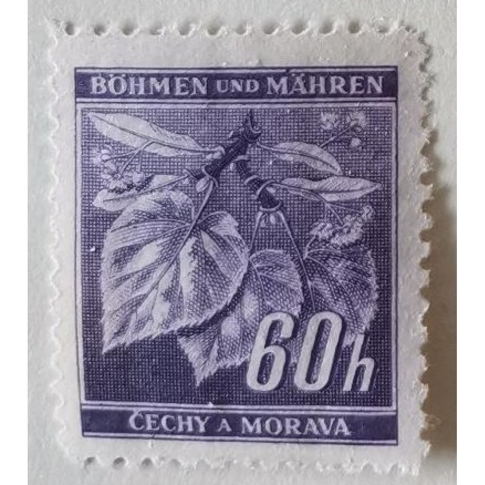 Známka Protektorát Čechy a Morava, 60h, Mi.65*