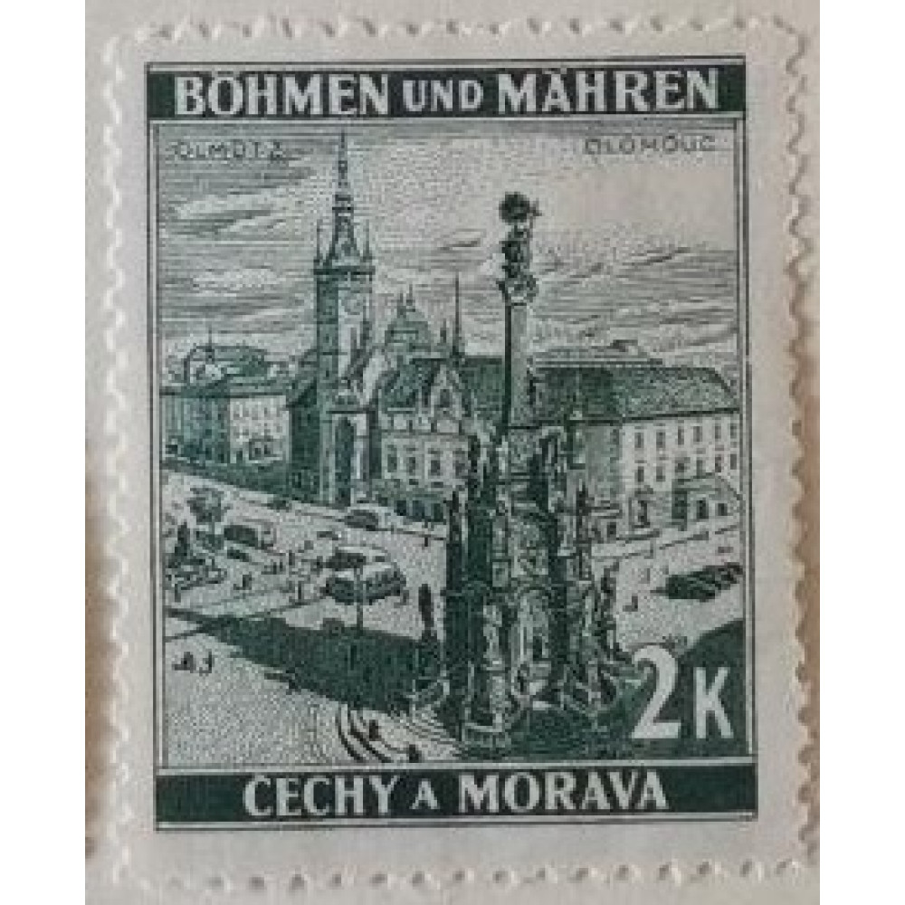 Známka Protektorát Čechy a Morava, 2K, Mi.31*