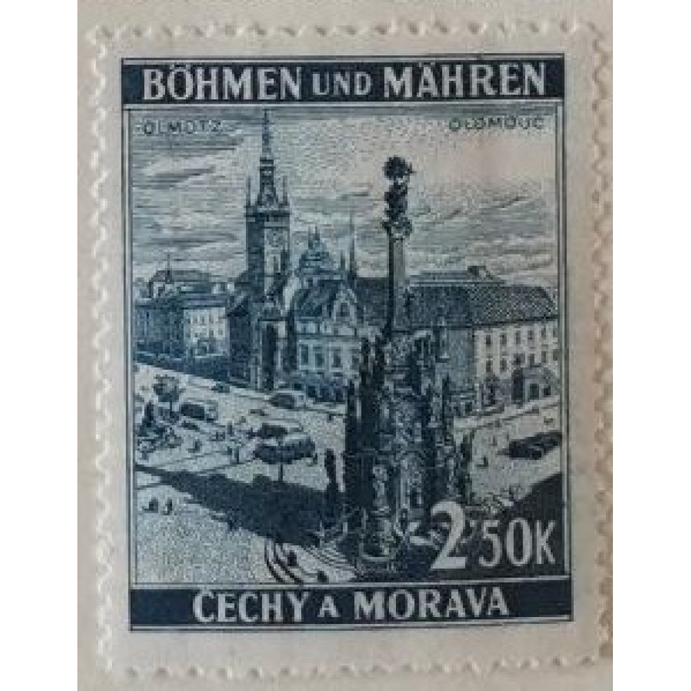 Známka Protektorát Čechy a Morava, 2.50K, Mi.32*