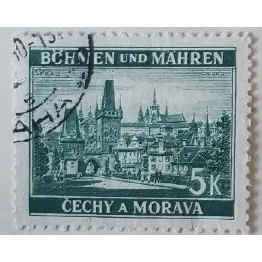 Známka Protektorát Čechy a Morava, 5K, Mi.35#