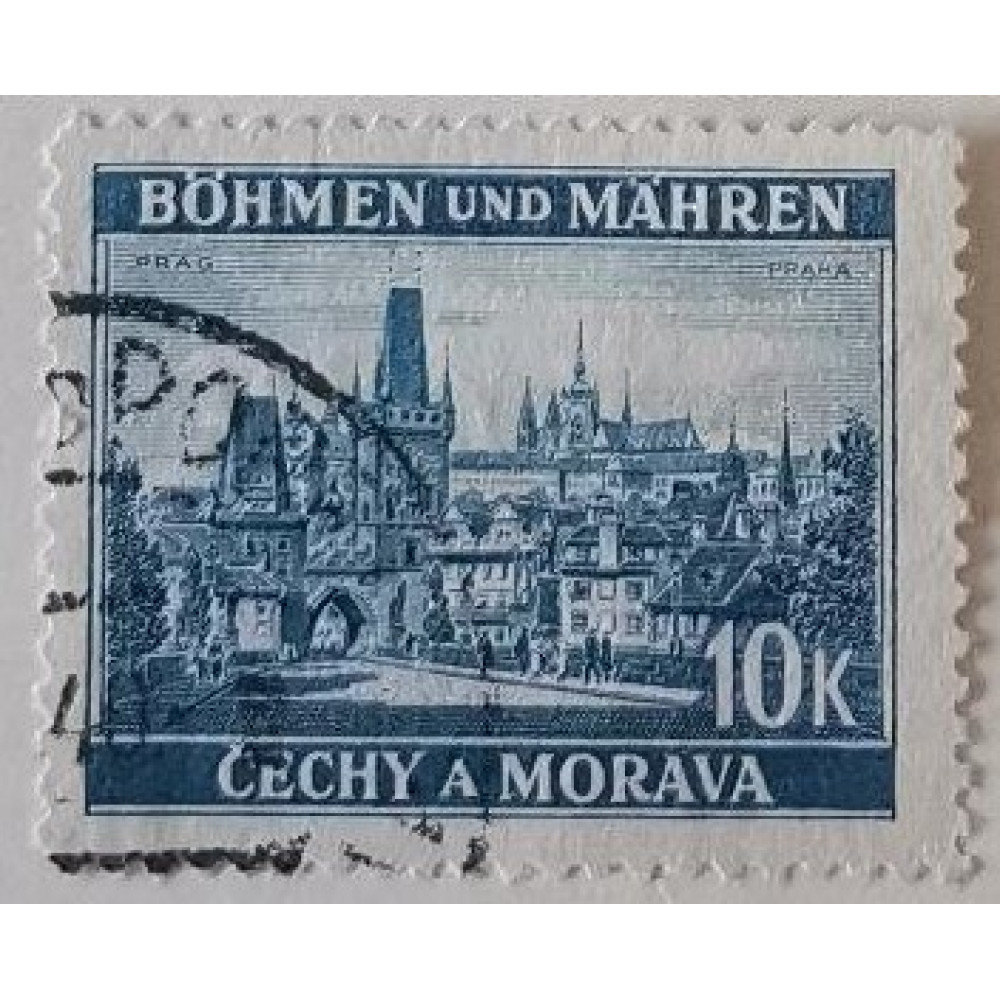 Známka Protektorát Čechy a Morava, 10K, Mi.36#
