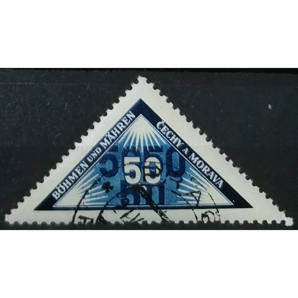 Briefmarke Protektorat Böhmen und Mähren, 50h, Mi.52, Used/#