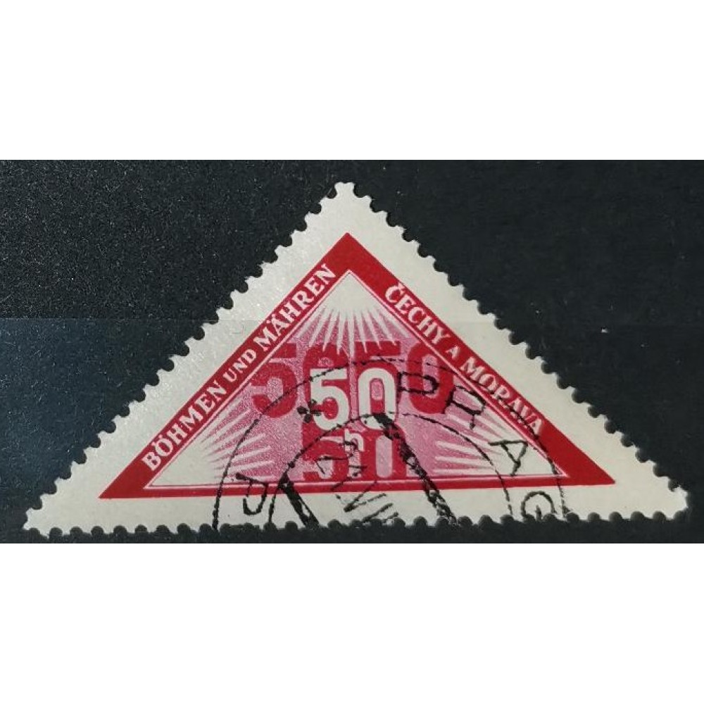 Stamp Protectorate Bohemia and Moravia, 50h, Mi.Porto Mi 16, Used/#