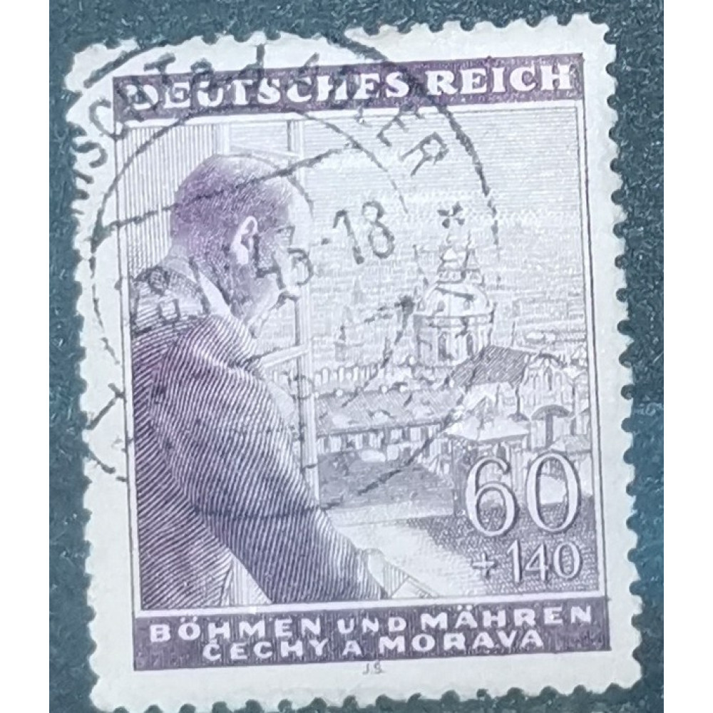 Briefmarke Protektorat Böhmen und Mähren, 60 140, Mi.126, Used/#