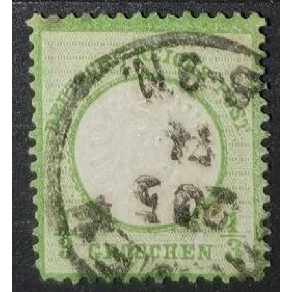 Sello Imperio Alemán (Deutsches Reich), ⅓Gr., Mi.17, Usado/#