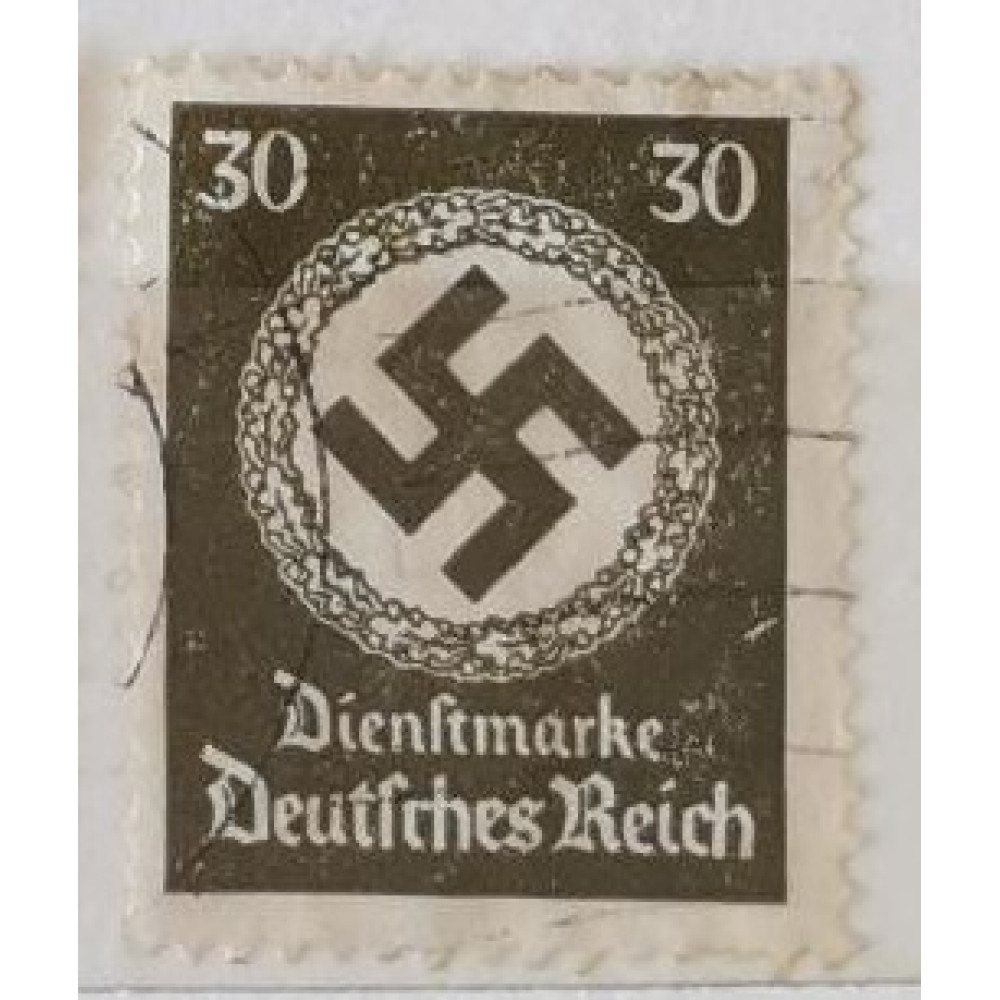 Sello Imperio Alemán (Deutsches Reich), 30Pfg., Mi.141, Usado/#