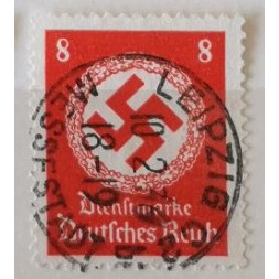 Briefmarke Deutsches Reich, 8Pfg., Mi.136, Used/#