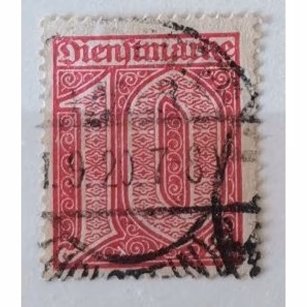 Selo Reich Alemão, 10Pfg., Mi.17, Usado/#