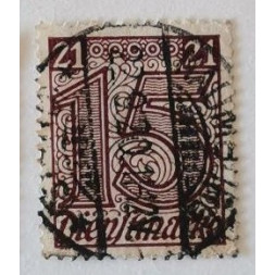 Známka Německo, Reich, 15Pfg., Mi.18# Známka Německo, Reich, 15Pfg., Mi.18#