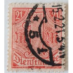 Známka Německo, Reich, 1Mk., Mi.22# Známka Německo, Reich, 1Mk., Mi.22#