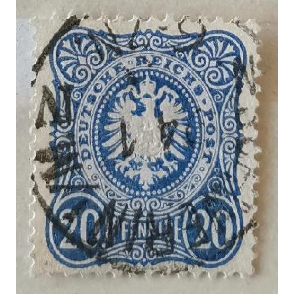 Selo Reich Alemão, 20Pfge., Mi.34, Usado/#