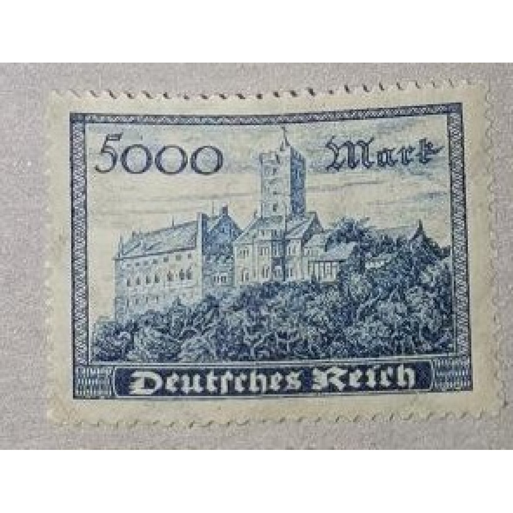 Sello Imperio Alemán (Deutsches Reich), 5000Mk., Mi.261, MNH**