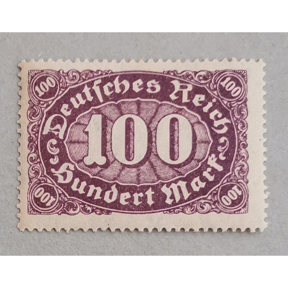 Stamp German Empire, 100Mk., Mi.219, MH*