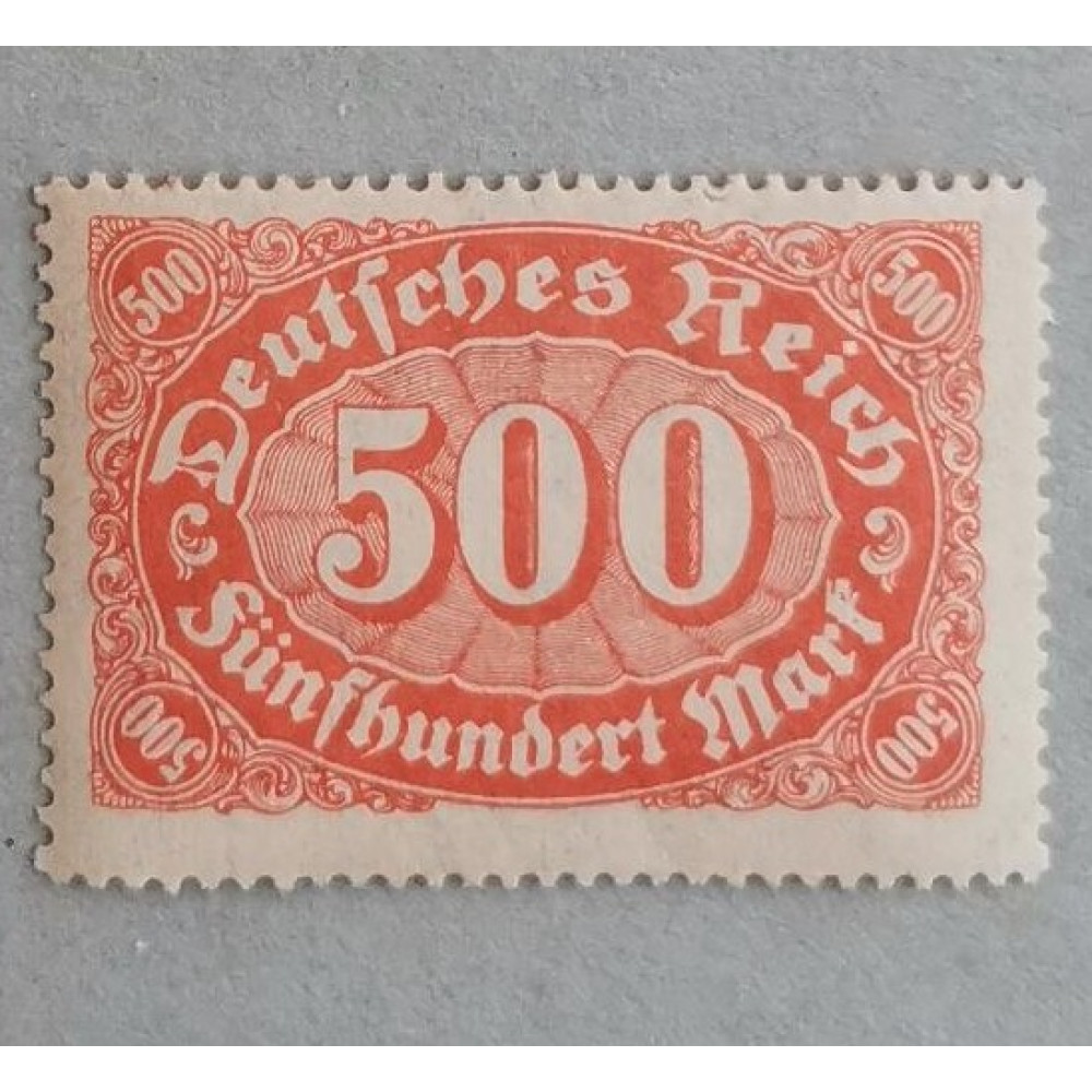 Sello Imperio Alemán (Deutsches Reich), 500Mk., Mi.223, MNH**