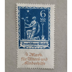 Briefmarke Deutsches Reich, 6+4 Mk., Mi.233, MNH**