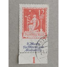 Známka Německo, Reich, 12+8 Mk., Mi.234#
