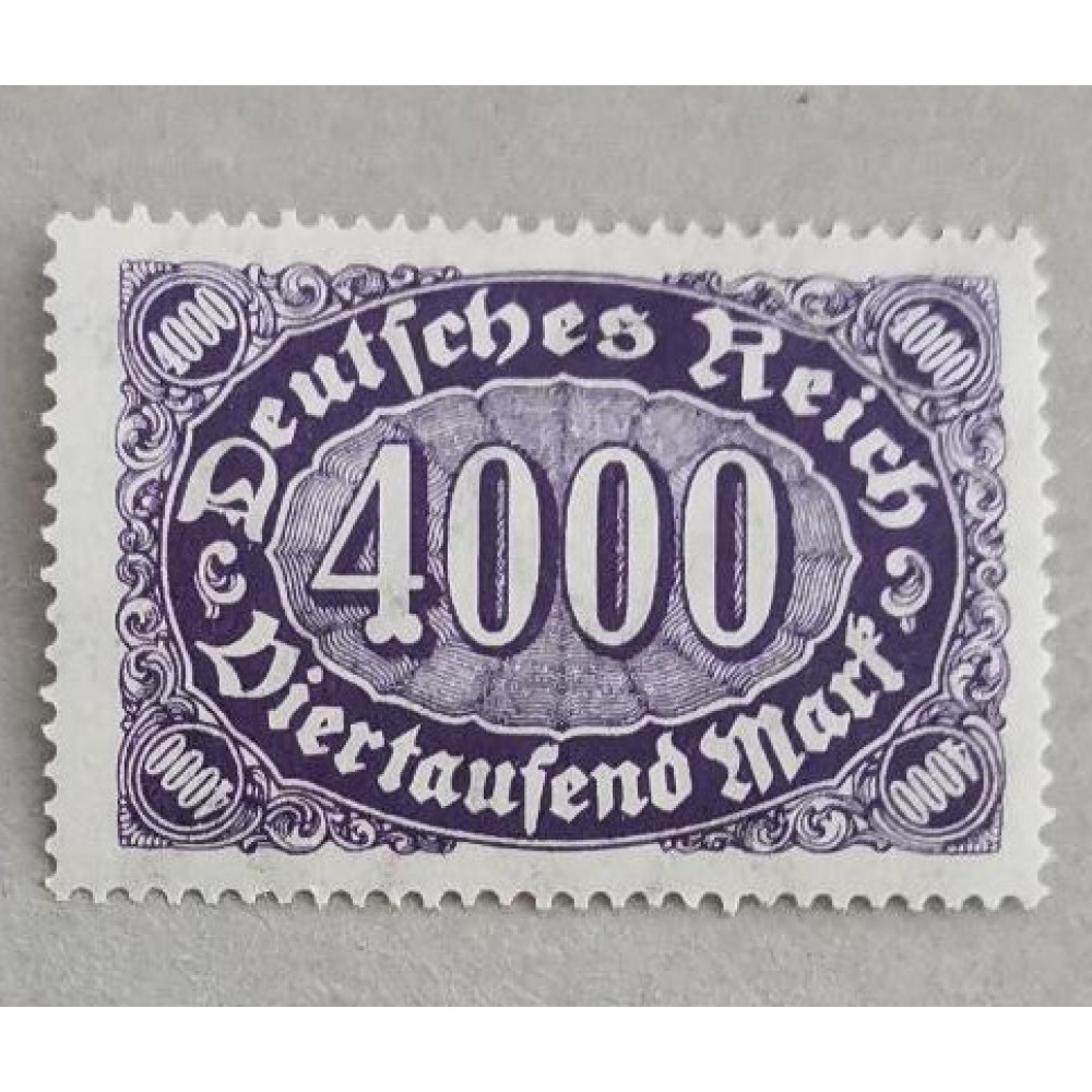 Briefmarke Deutsches Reich, 4000Mk., Mi.255, MNH**