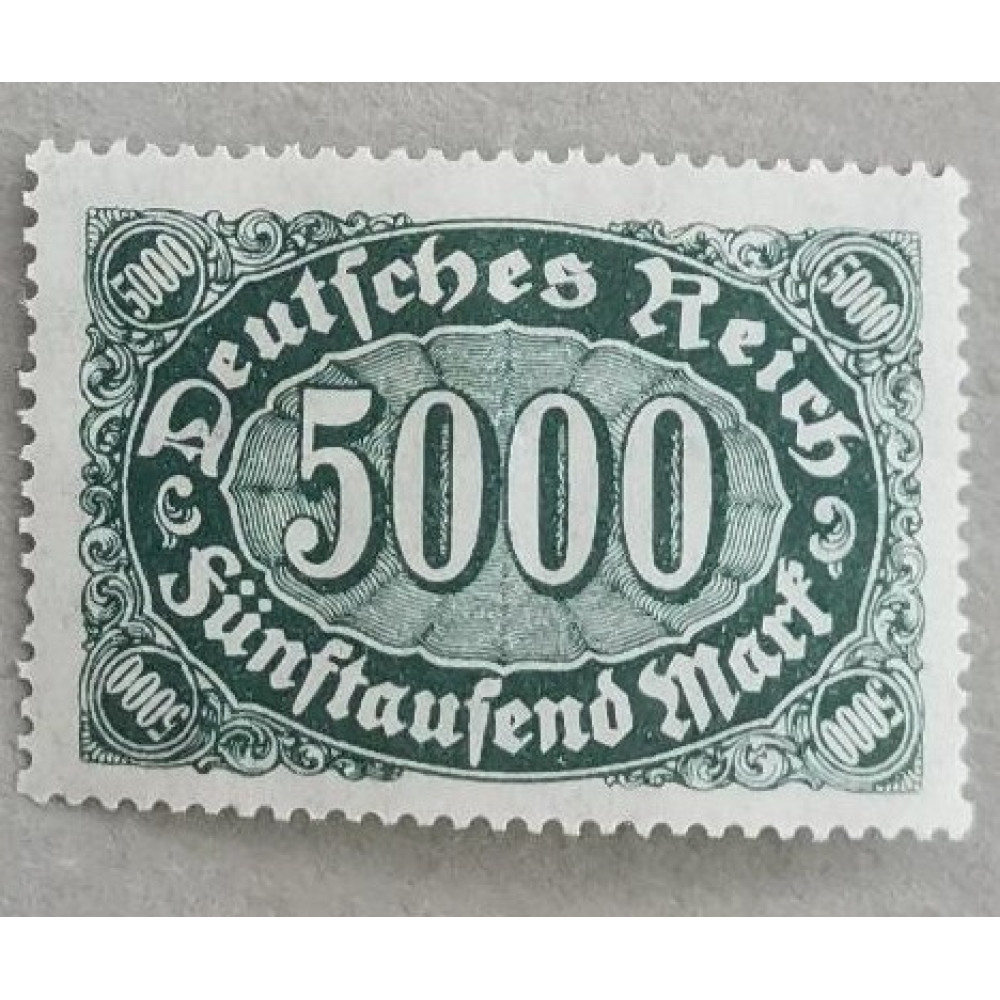 Známka Německo, Reich, 5000Mk., Mi.256**
