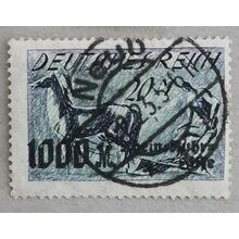 Stamp German Empire, 20+1000 Mk., Mi.260, Used/#
