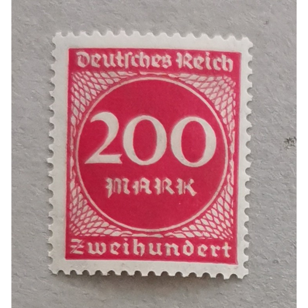 Sello Imperio Alemán (Deutsches Reich), 200Mk., Mi.269, MNH**