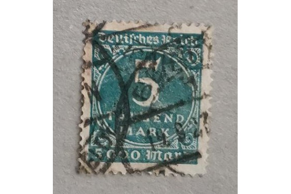 Známka Německo, Reich, 5000Mk., Mi.274#