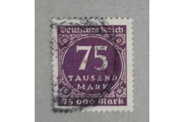 Známka Německo, Reich, 75000Mk., Mi.276#