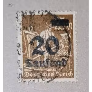 Známka Německo, Reich, 20/25T.Mk./Mk., Mi.281#