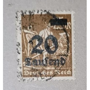 Známka Německo, Reich, 20/25T.Mk./Mk., Mi.281#