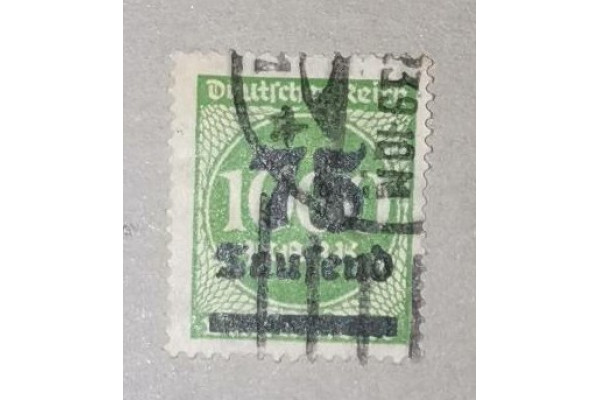 Sello Imperio Alemán (Deutsches Reich), 75/1000T.Mk./Mk., Mi.288, Usado/#