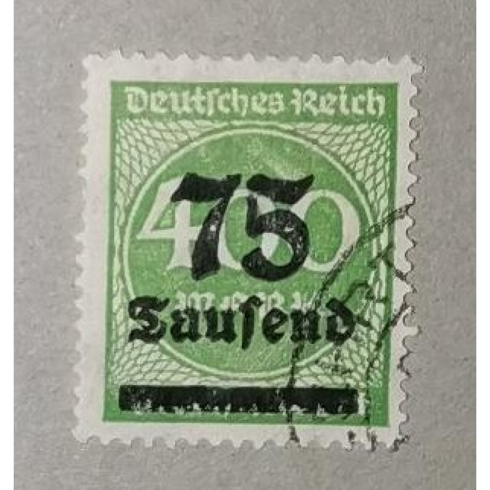 Stamp German Empire, 75/400T.Mk./Mk., Mi.287, Used/# Stamp German Empire, 75/400T.Mk./Mk., Mi.287, Used/#