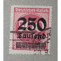 Briefmarke Deutsches Reich, 250/500T.Mk./Mk., Mi.295, Used/#